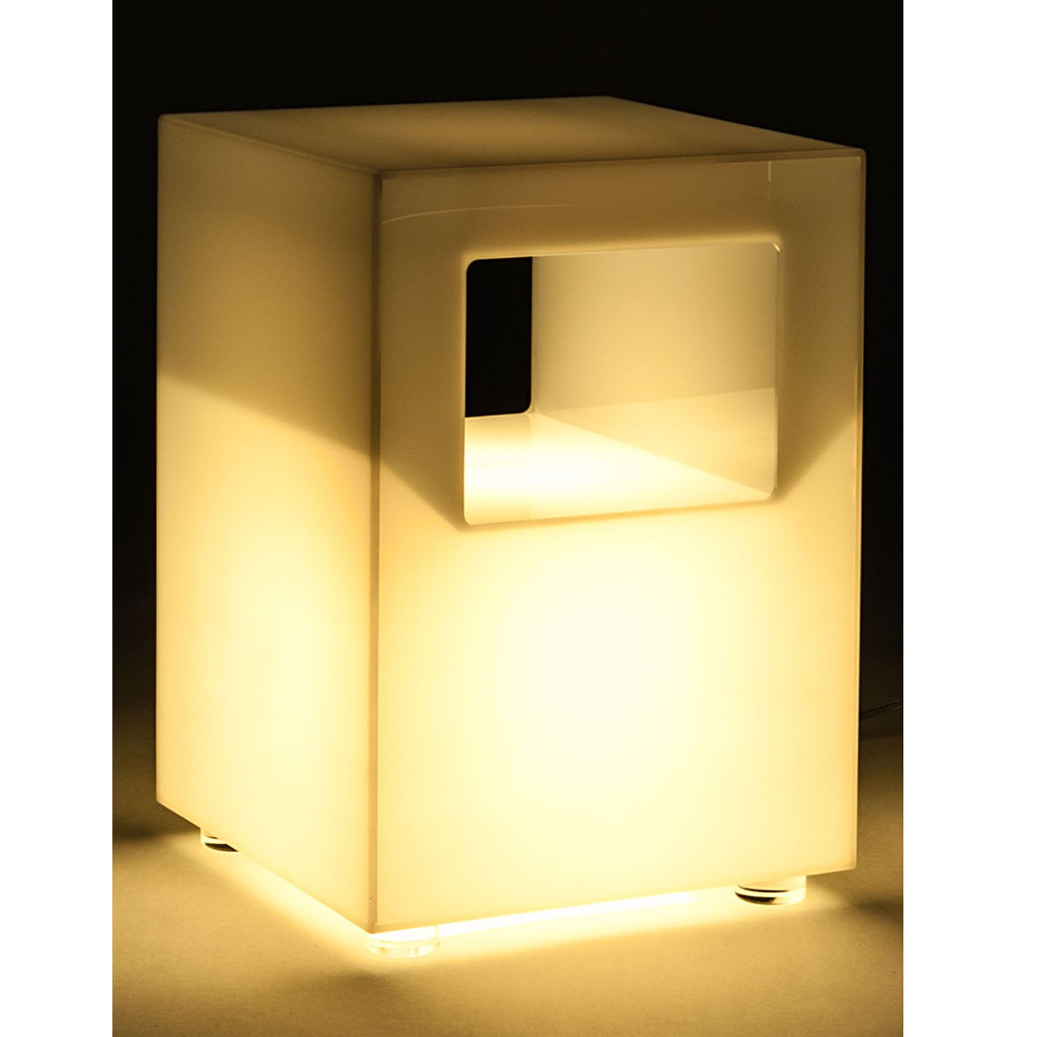 Tomasucci pouf / tavolino luminoso GALAXY WHITE