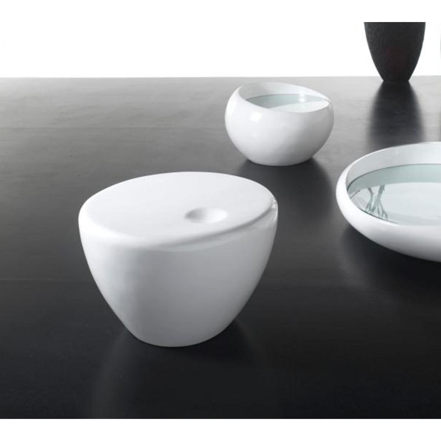 tavolino (60 x 30 h cm) stones bowl