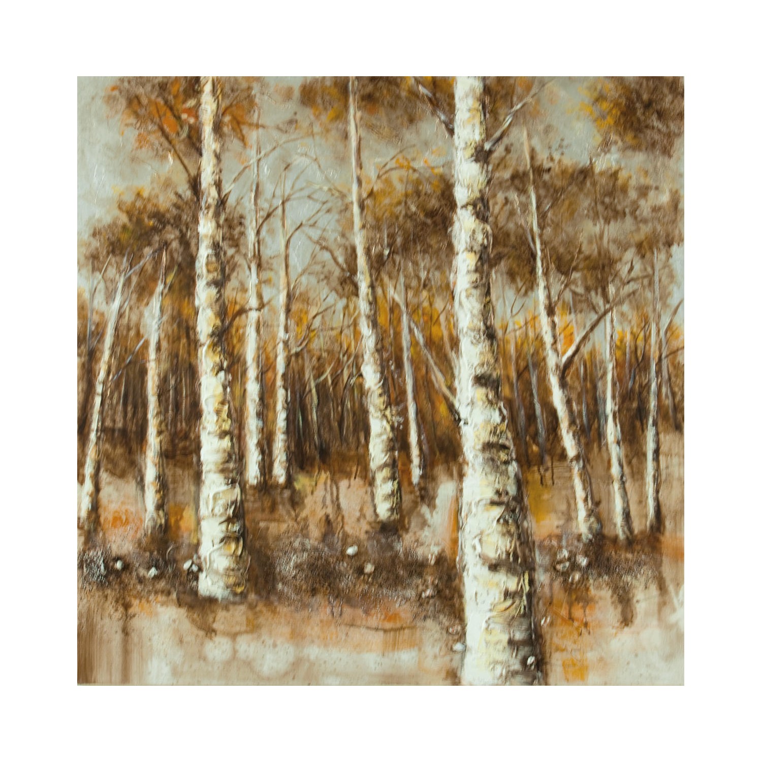 stones olio su tela (140 x 70 cm) woods