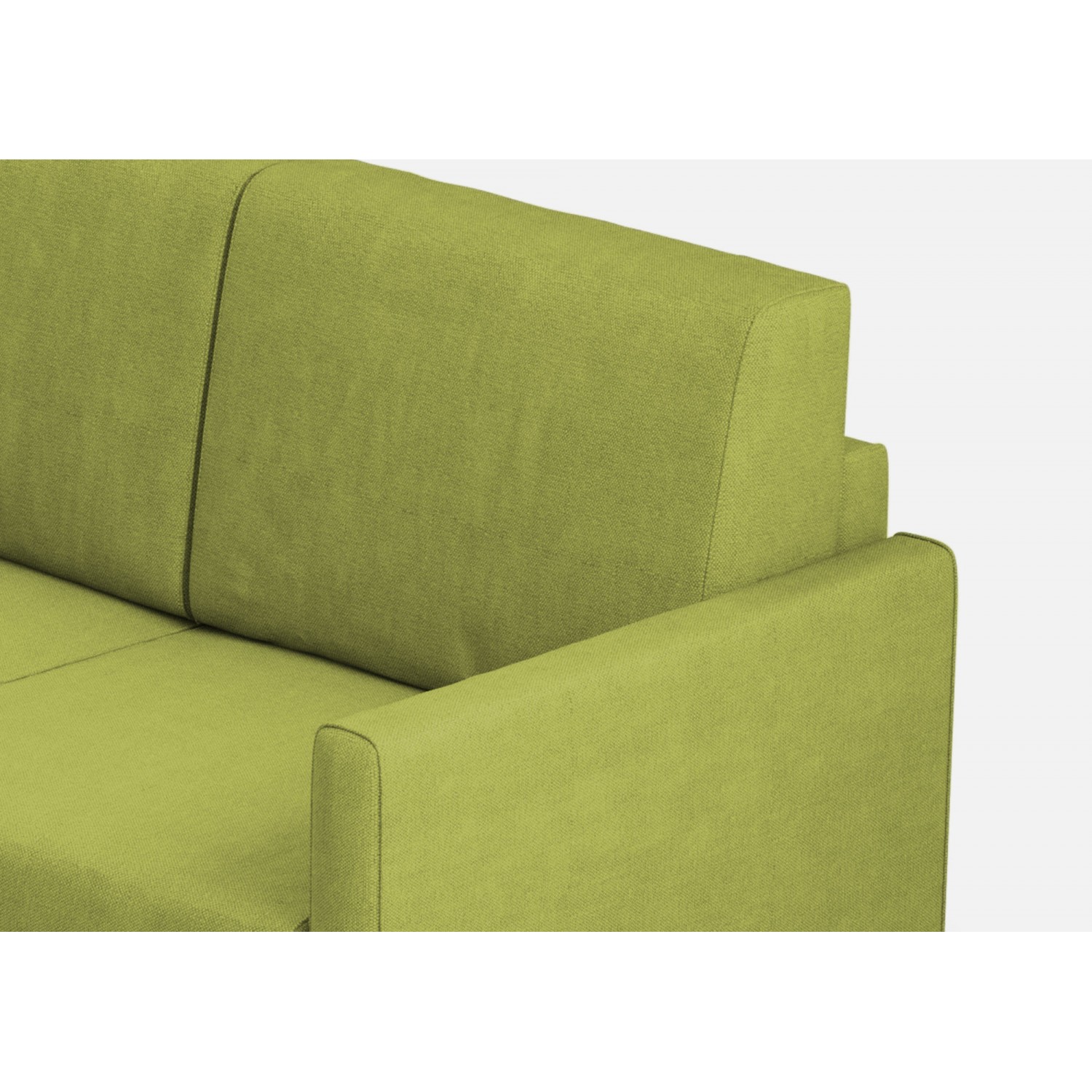 Ityhome Divano Karay 2 posti (due sedute da 60cm) misure esterne L.138cm colore verde