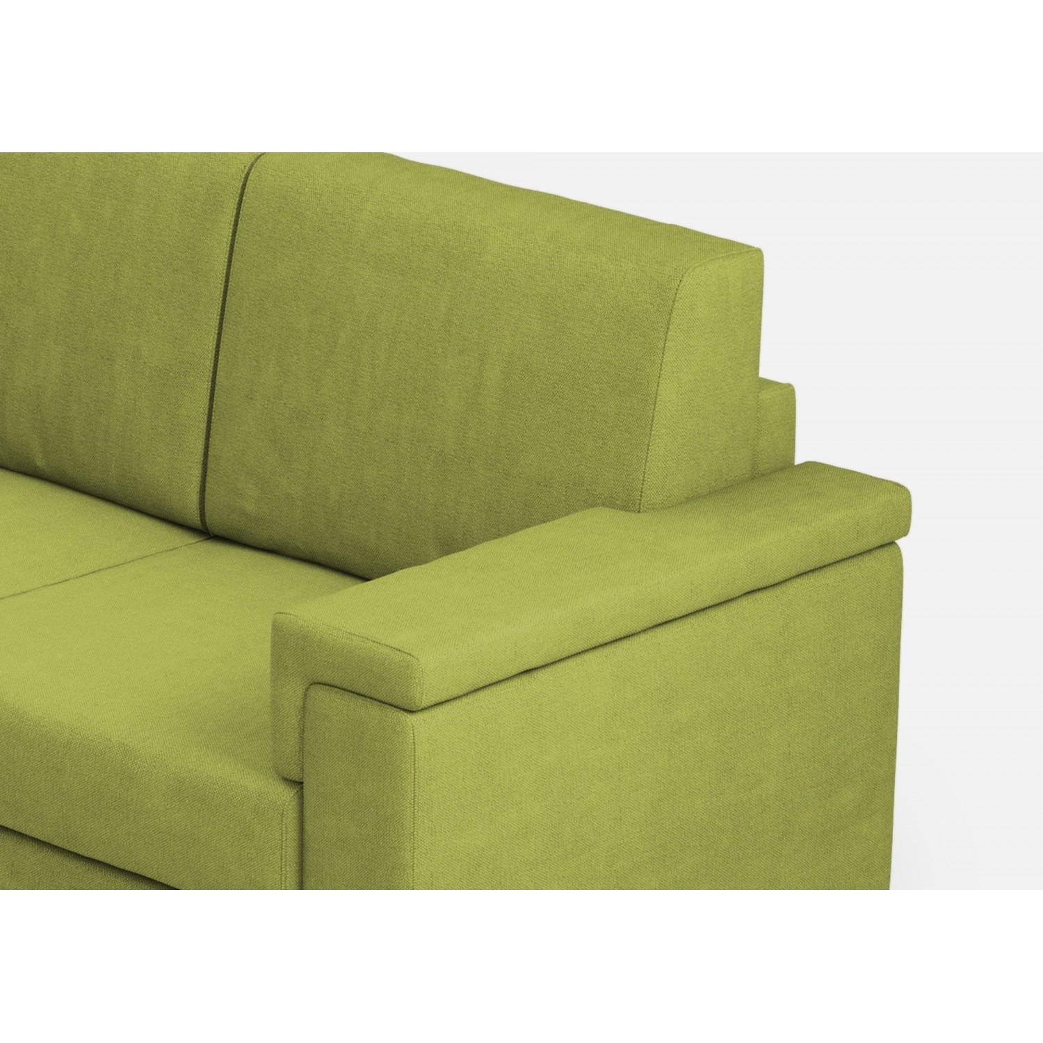 Ityhome Divano Marrak 3 posti (tre sedute da 60cm) misure esterne L.208cm colore verde