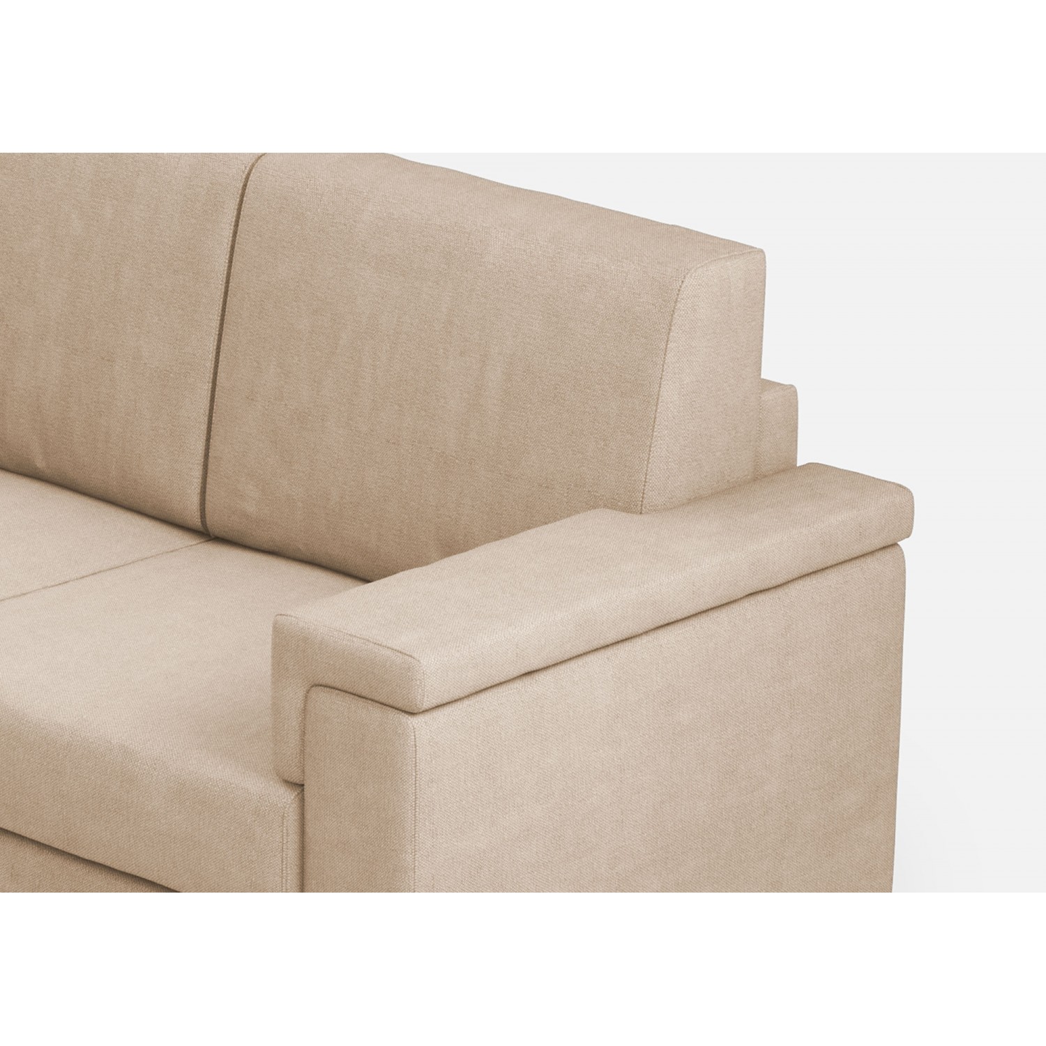 Ityhome Divano Marrak 2 posti (due sedute da 60cm)+ angolo + divano 2 posti (due sedute da 60cm) misure esterne L.226x226 colore beige