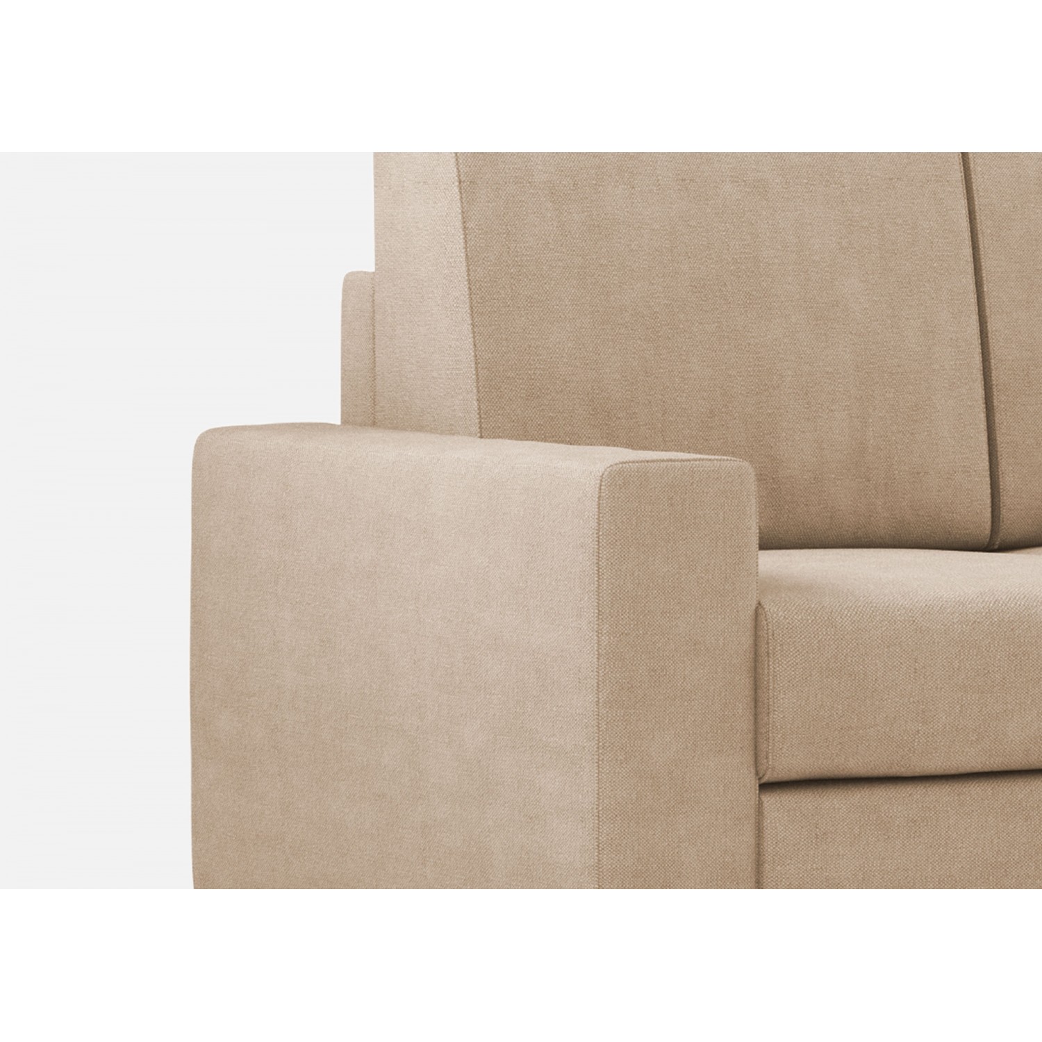 Ityhome Divano Sakar 2 posti (due sedute da 60cm)+ angolo + divano 2 posti (due sedute da 60cm) misure esterne L.226x226 colore beige