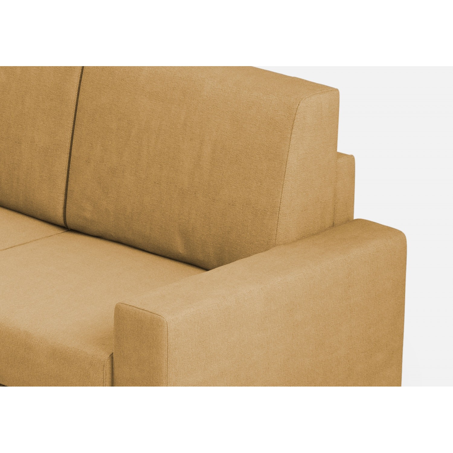 Ityhome Divano Sakar 3 posti  (tre sedute da 60cm) + angolo + divano 2 posti( due sedute da 60cm) misure esterne L.286x226 colore ocra