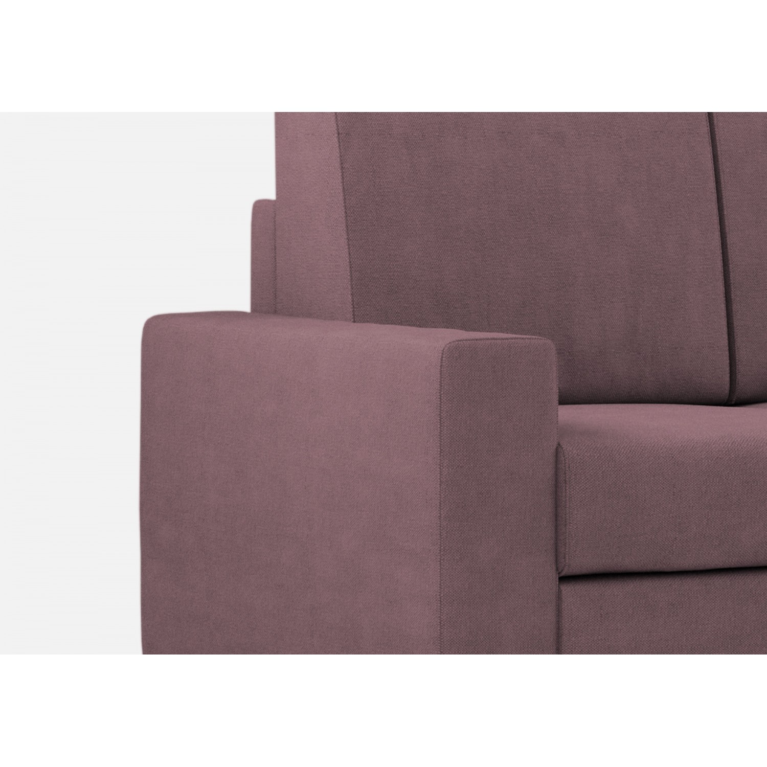 Ityhome Divano Sakar 3 posti  (tre sedute da 60cm) + angolo + divano 2 posti( due sedute da 60cm) misure esterne L.286x226 colore prugna