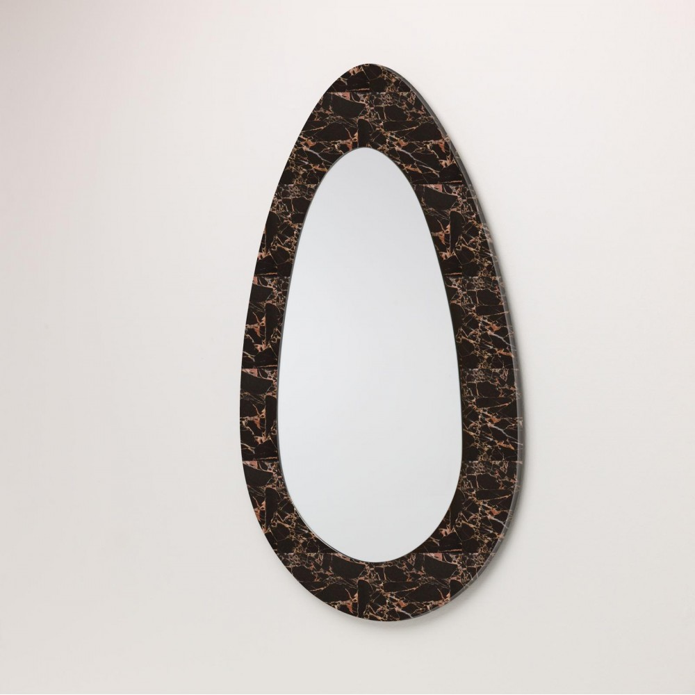 specchio da parete (70 x 110 cm) stones maganda